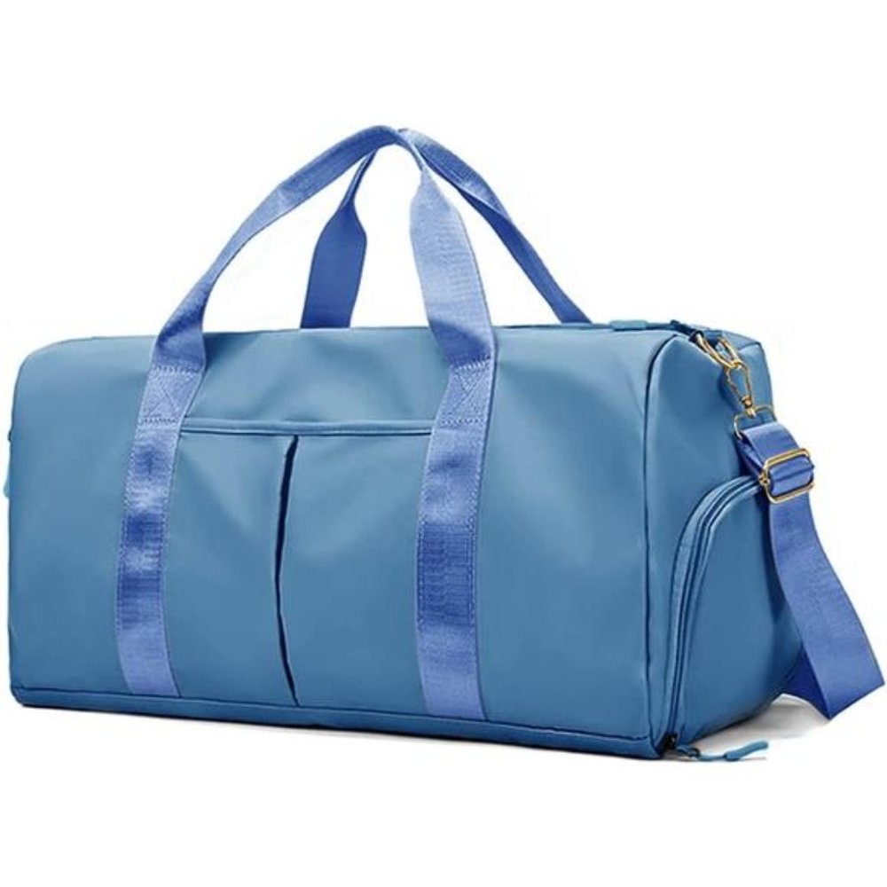 Hot Waterproof Duffel Weekender Bag A-Haze Blue